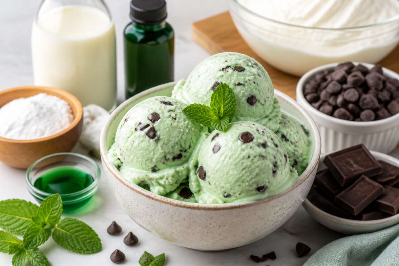 Glace menthe chocolat : recette simple et rafraîchissante