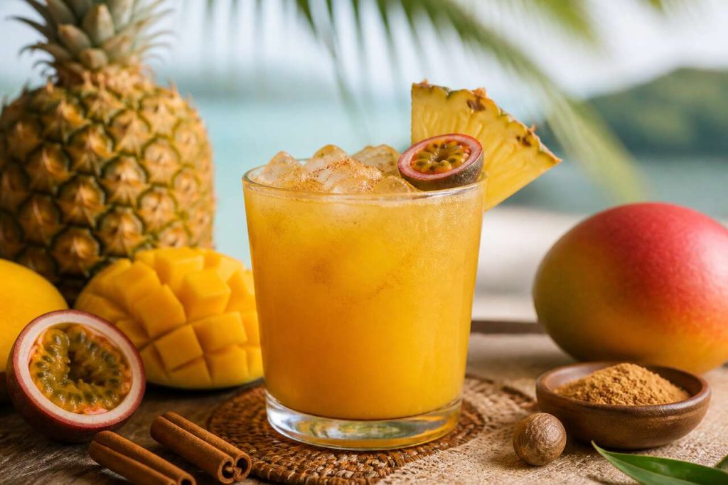 Punch planteur fruits d'été : exotisme rafraîchissant