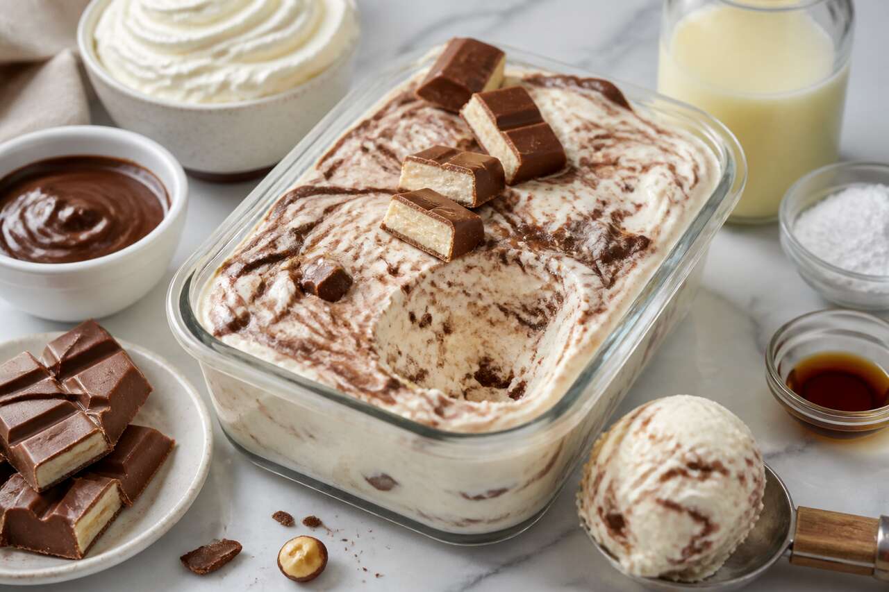 Glace italienne Kinder maison facile et gourmande