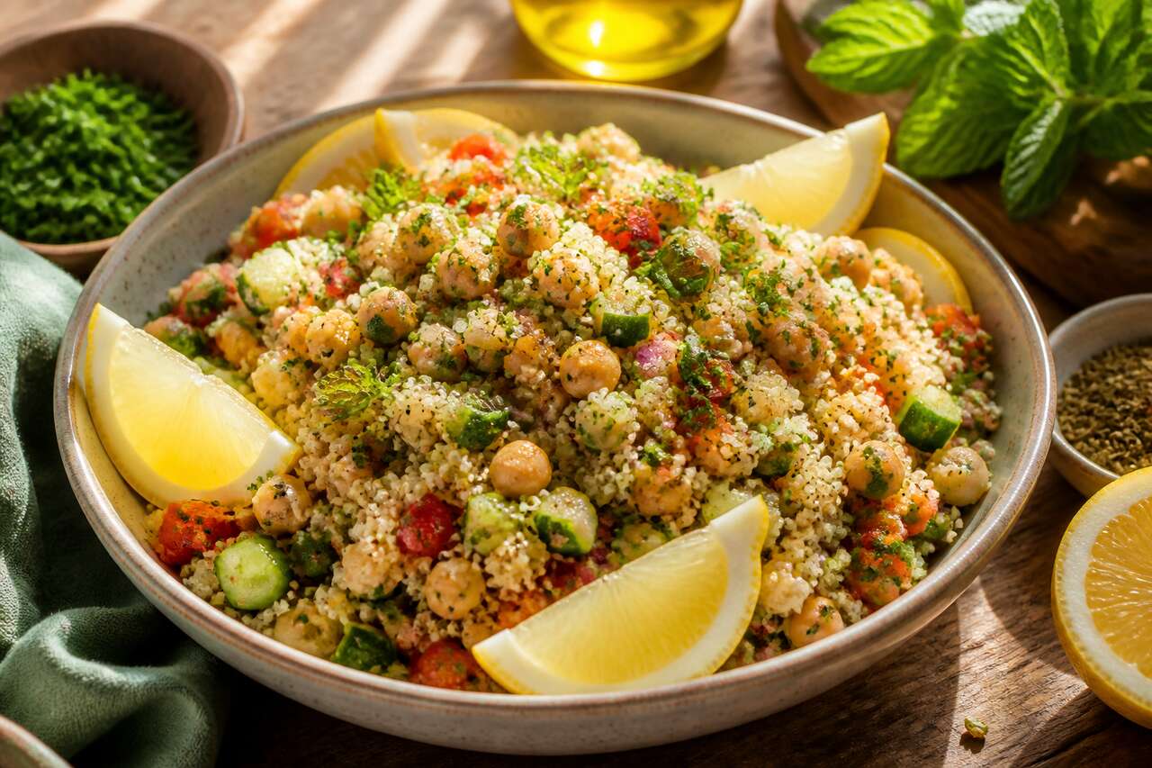 Taboulé de quinoa sans cuisson : la recette express