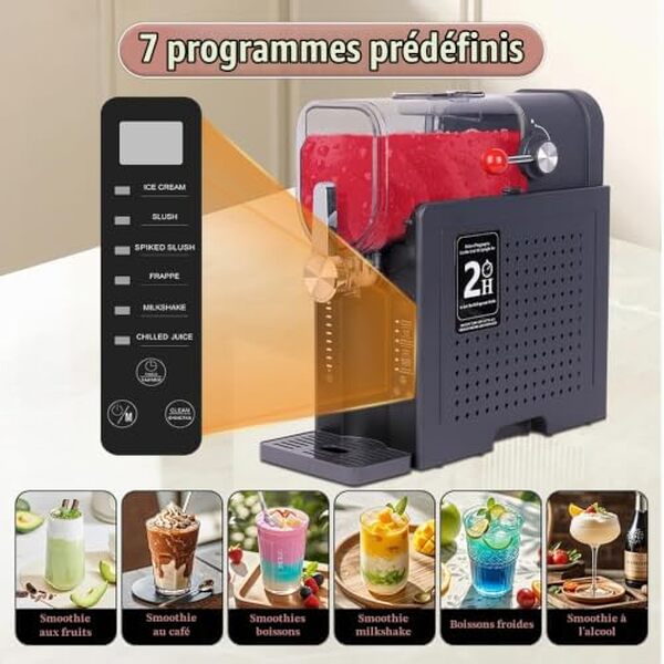 Découvrez notre test détaillé de la machine à granita 6-en-1 : performances, fonctionnalités et conseils pour choisir la meilleure machine à boissons glacées.