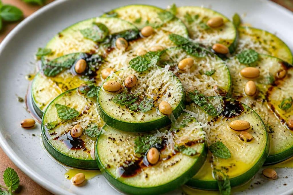 Salade courgettes vapeur ultra-légère