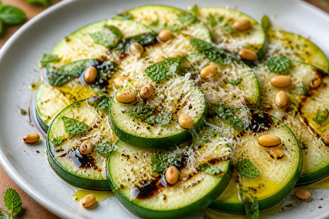 Salade courgettes vapeur ultra-légère