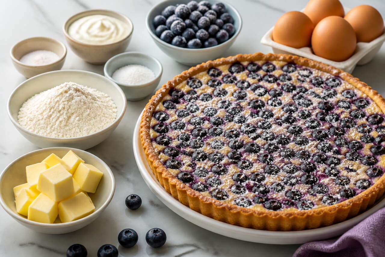 Tarte myrtilles inratable et délectable