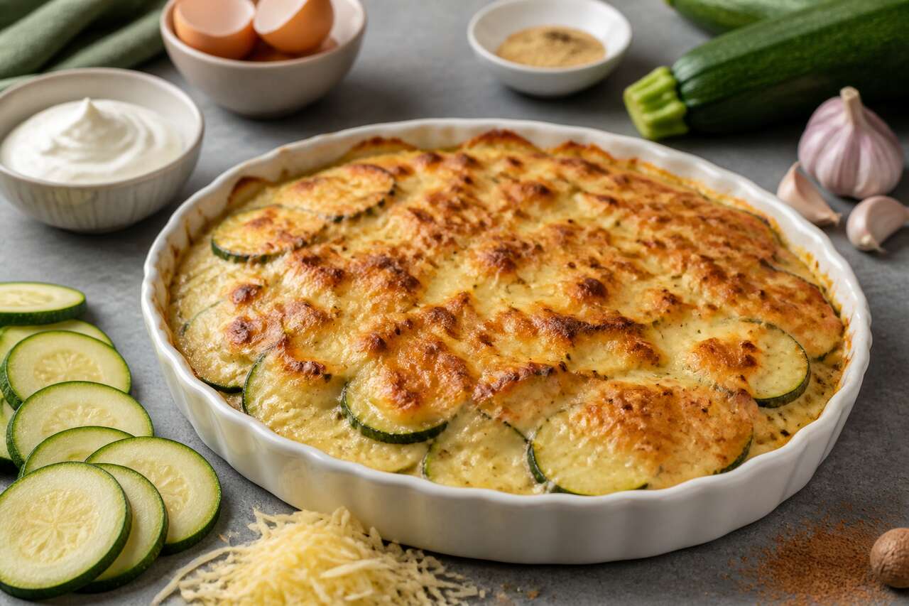 Gratin de courgettes rapide au Cookeo