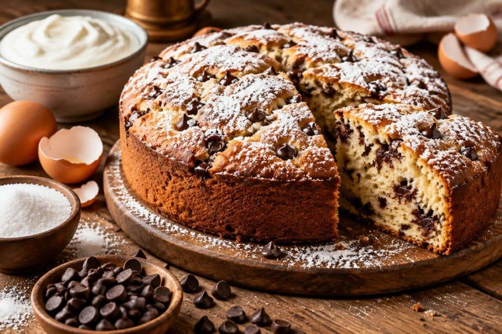 Gâteau moelleux au skyr et pépites de chocolat : la recette gourmande