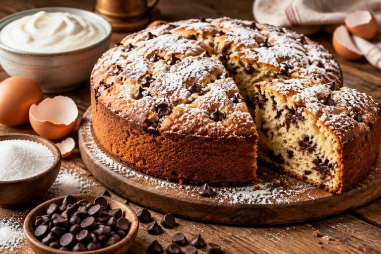 Gâteau moelleux au skyr et pépites de chocolat : la recette gourmande