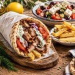 Pita grecque au porc gyros maison