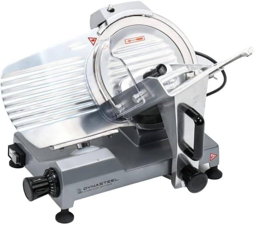 Test de la trancheuse Dynasteel 220 mm semi-automatique