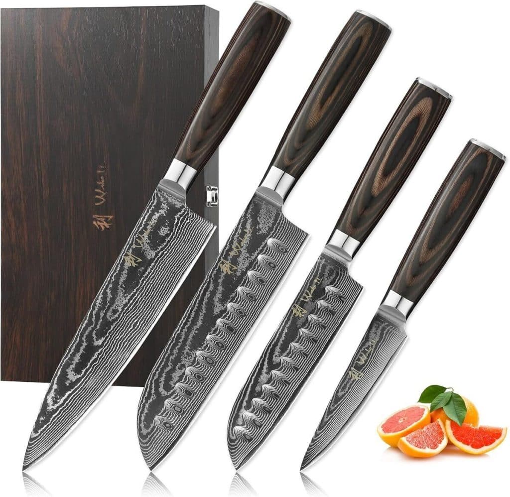 Test : set de couteaux damas Wakoli EDIB Essentials