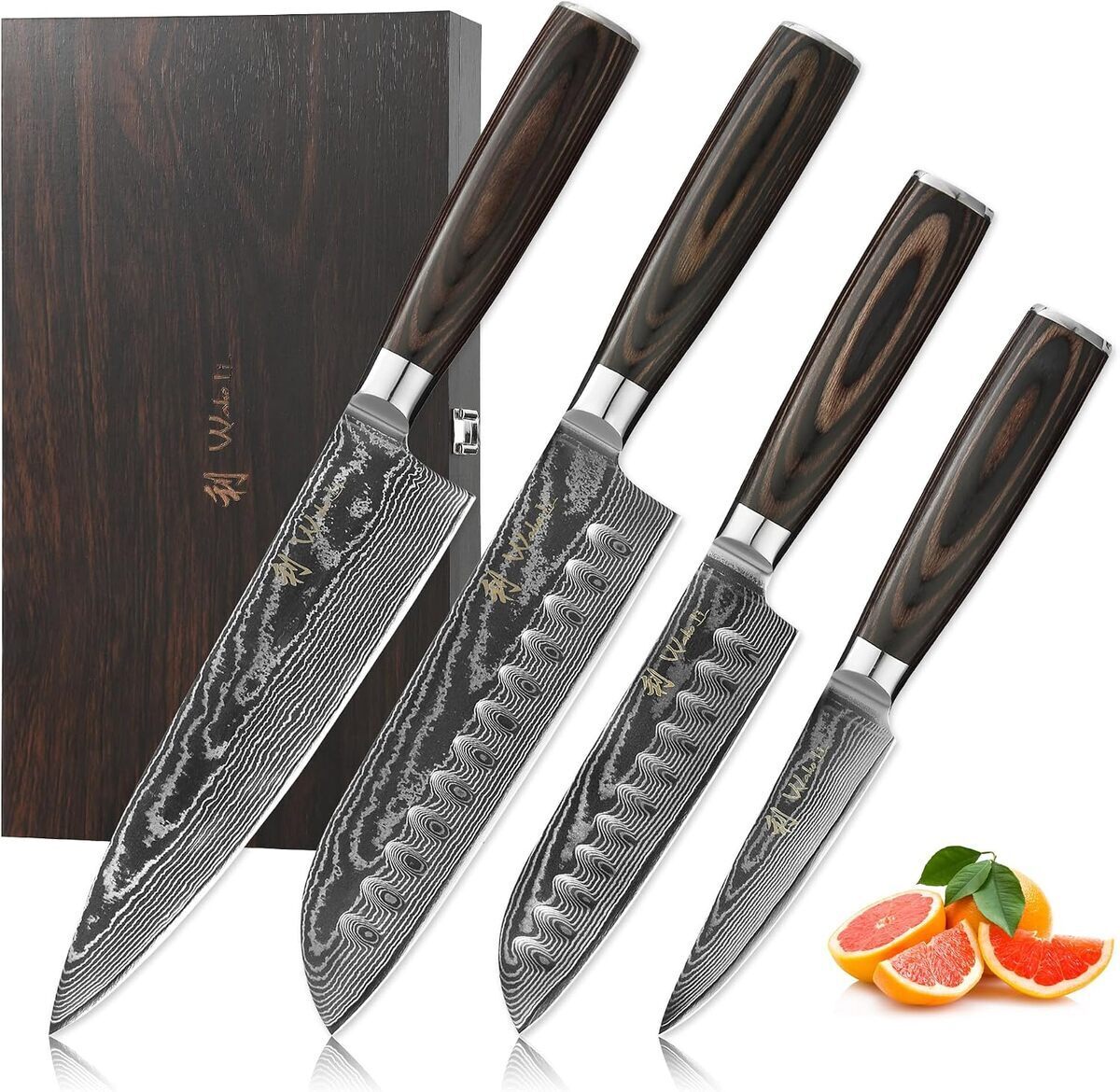 Test : set de couteaux damas Wakoli EDIB Essentials