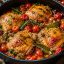 Poulet cocotte vin blanc tomates herbes aromatiques